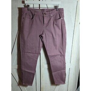 J. Crew Lavender Toothpick Ankle Jeans Size 32